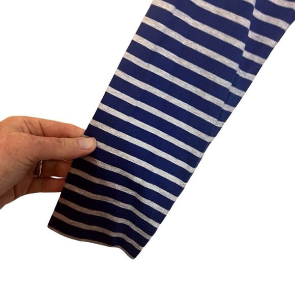 L.L.Bean Womens Nautical Striped Supima Cotton Soft Turtleneck Top Size Medium - Picture 3 of 5